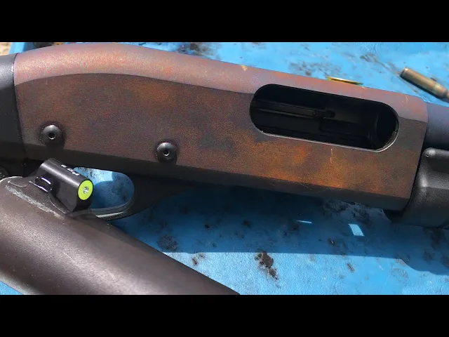 my rusty 870 and xs shotgun sight test